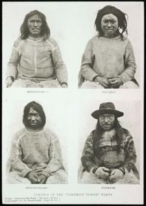 Image of Eskimos [Inughuit] of Farthest North Party, 1906